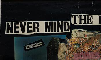 John Varnom & Jamie Reid, poster, "Never Mind The Bollocks Here’s The Sex Pistols", Virgin Records Ltd, 1977.