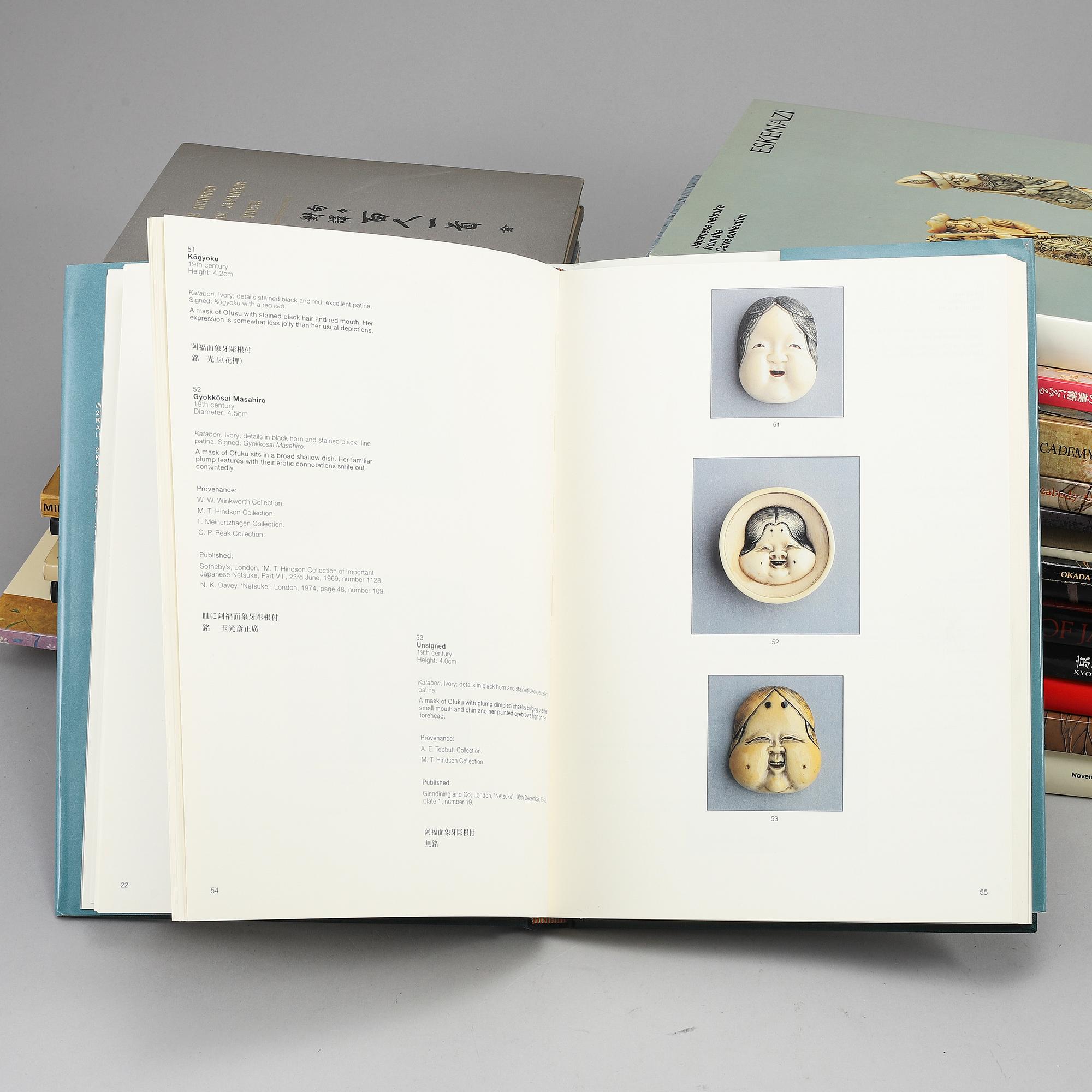 PARTI BÖCKER, 24 stycken. Om Japan och Japanskt konsthantverk.