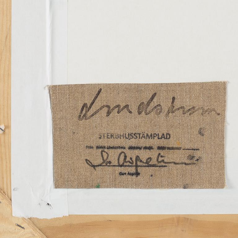 Bengt Lindström, acrylic on paper, signed with stamp, certified verso by Curt Aspelin, executed in the 2000s.
