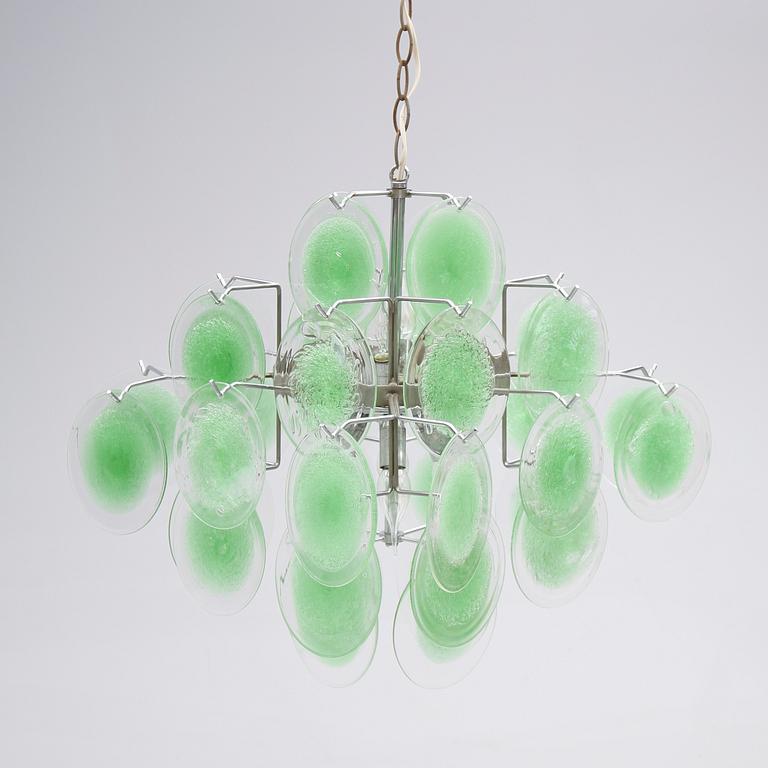 TAKLAMPA, Vistosi, Italien, 1960-tal. Höjd 40 cm.