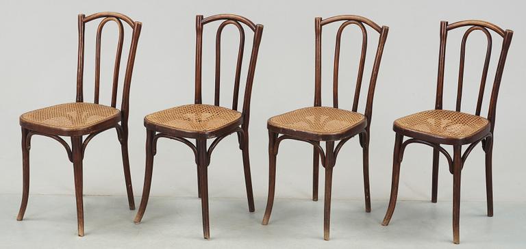 STOLAR, 4 st, Thonet, 1900-talets första hälft.