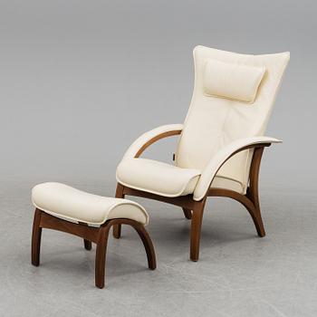 A 'Delta Adventure' easy chair and ottoman by Brunstad, Norway.