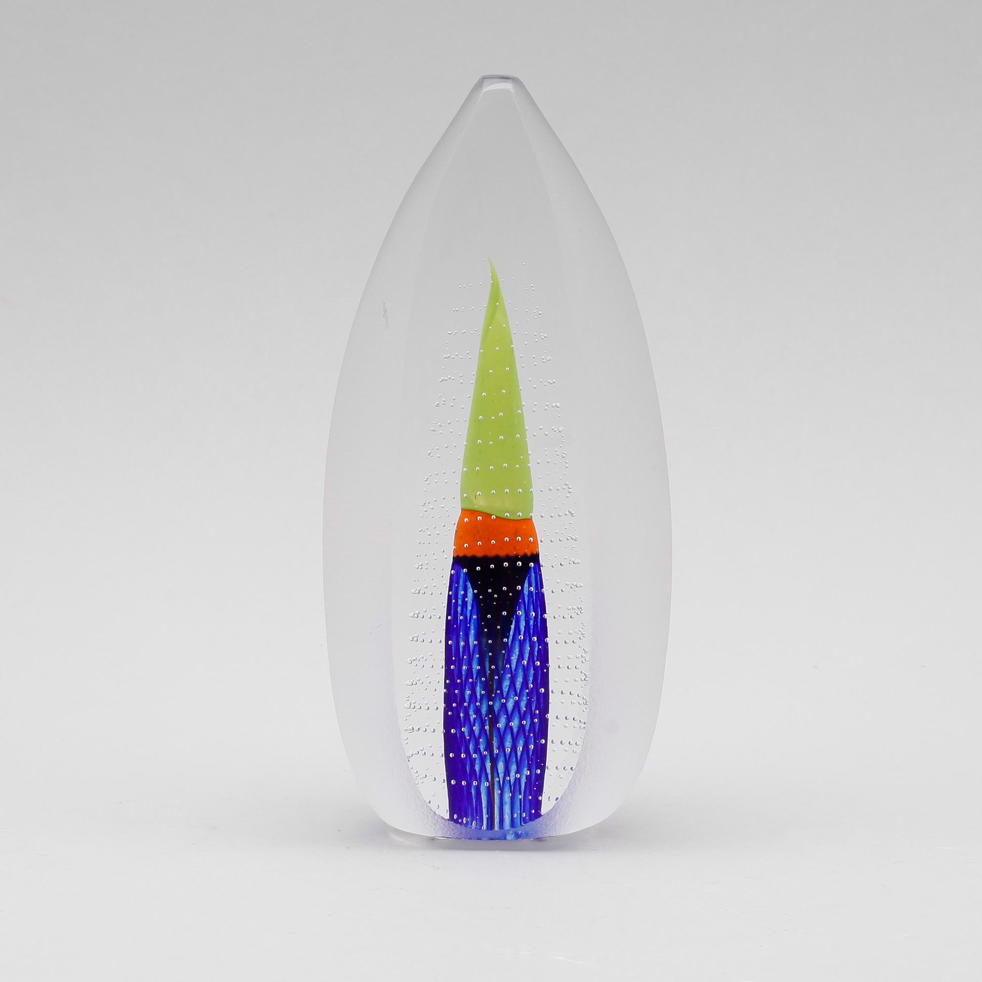 SKULPTUR, glas, Monica Backström, Kosta Boda.