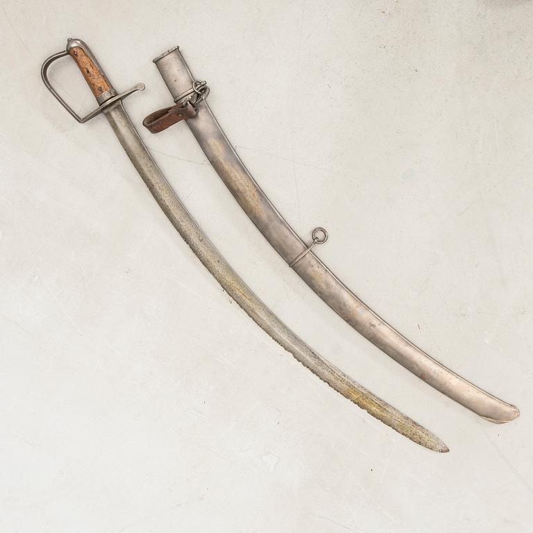 Sabel, svensk, m/1807 för kavelleriet, med balja.