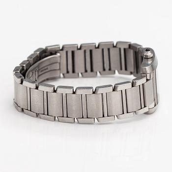 Cartier, Tank Francaise, wristwatch, 21 x 20 mm.