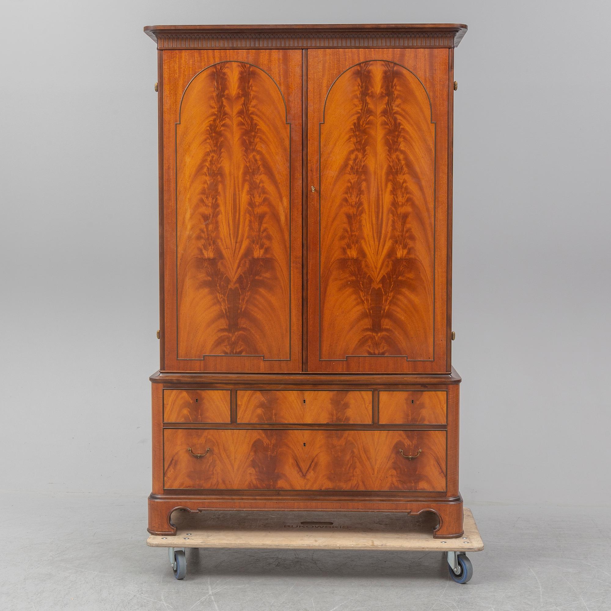 AXEL BÄCK,  a mahogany cabinet from Eksjö, 1948.