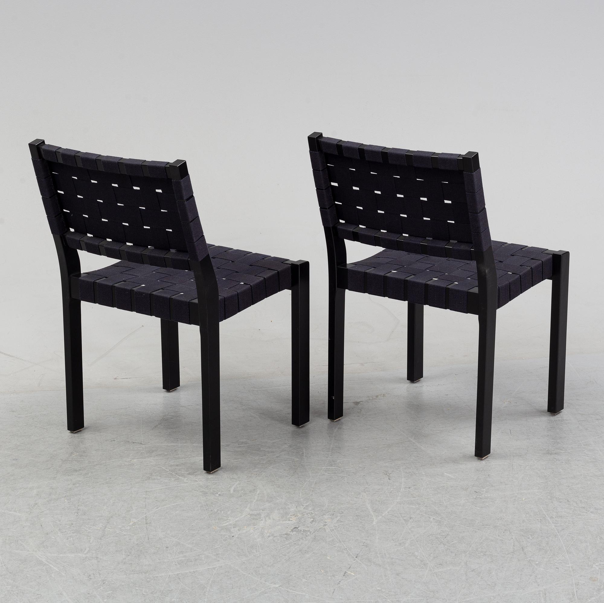 Alvar Aalto, stolar, ett par, modell "611", Artek.