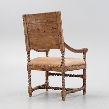 A Baroque chair, first half of the 18th Century.