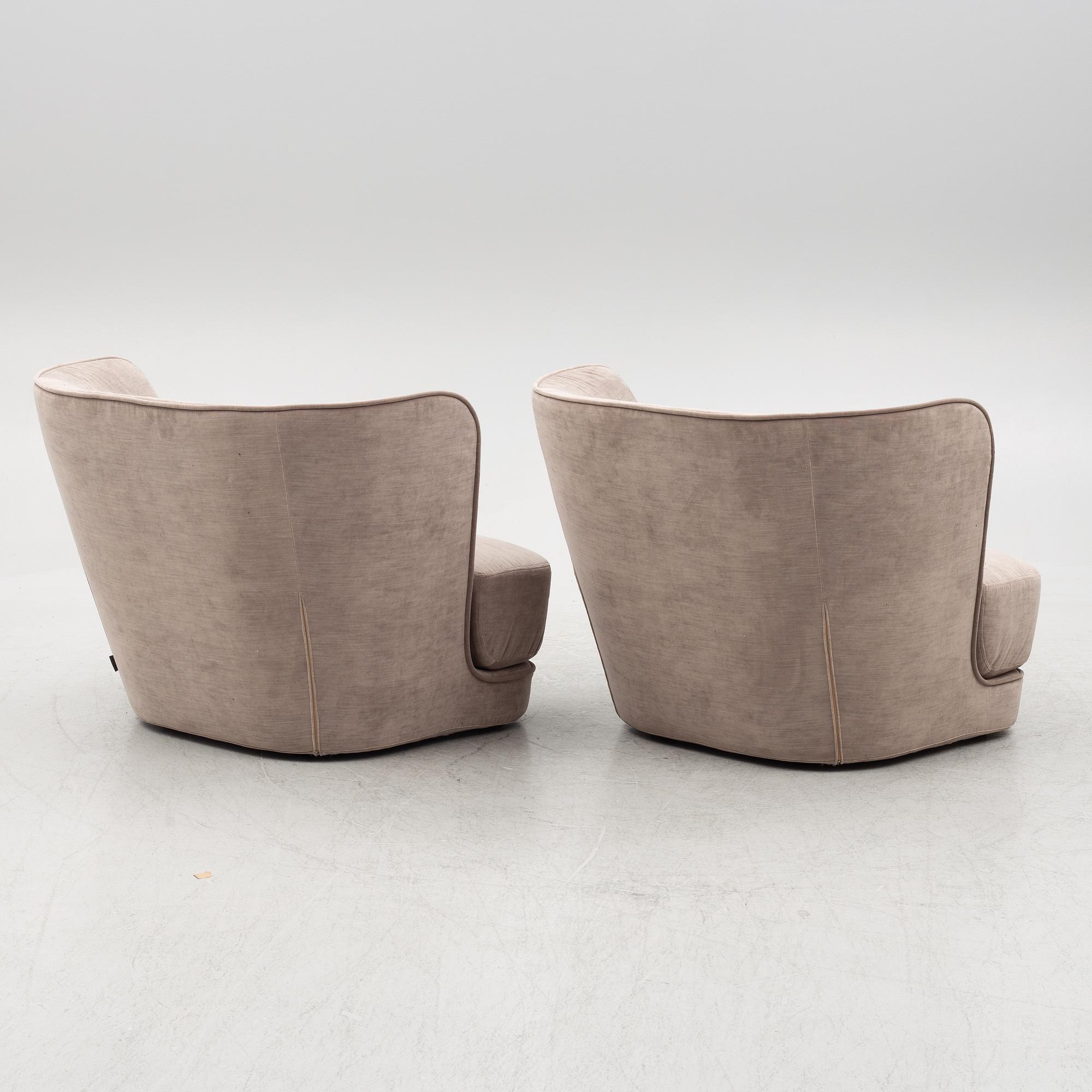 A pair of easy chairs, Casamilano, Italy, Contemporary.
