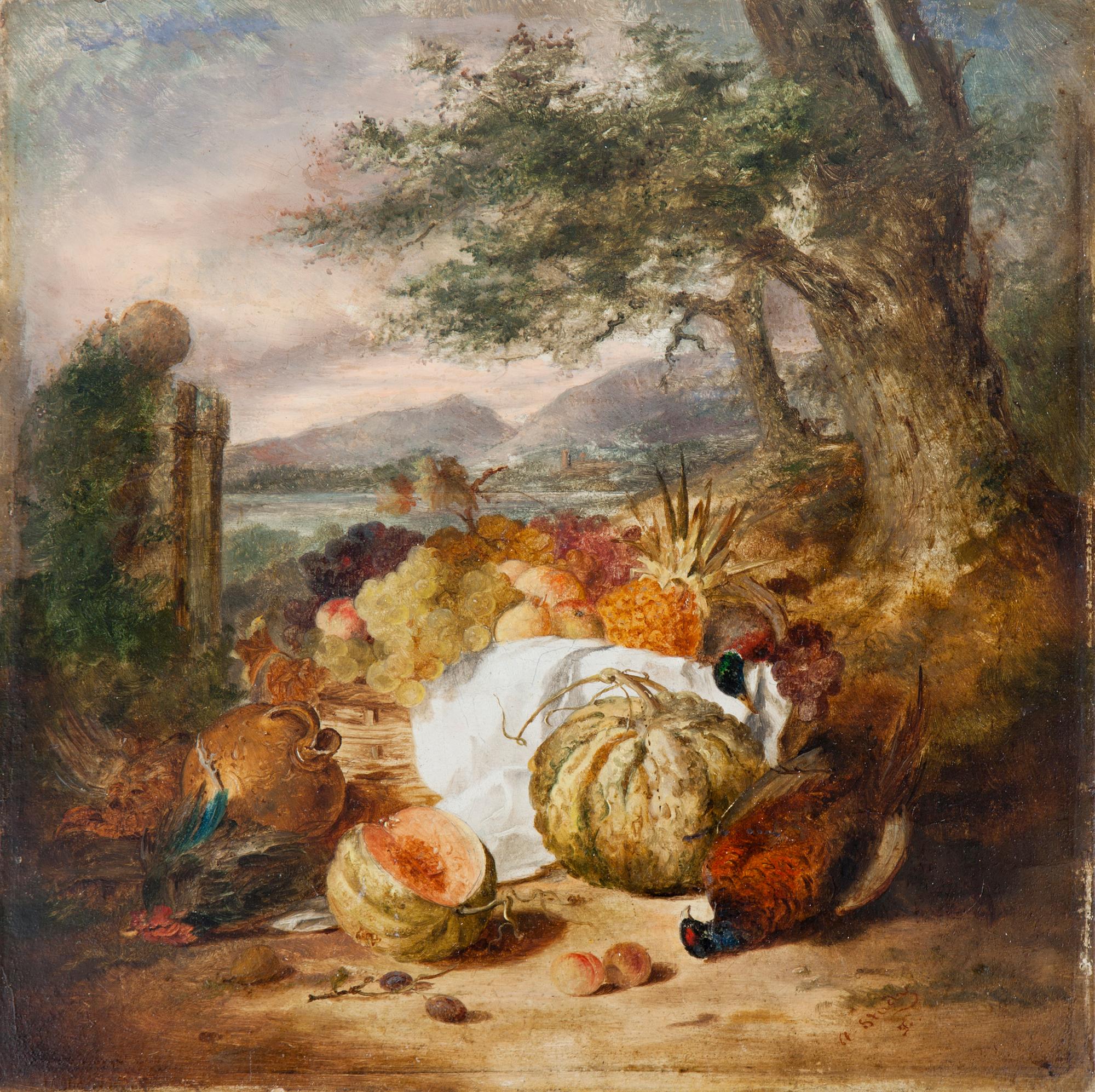 EDWARD LADELL, oil on panel. Signed in ligature.