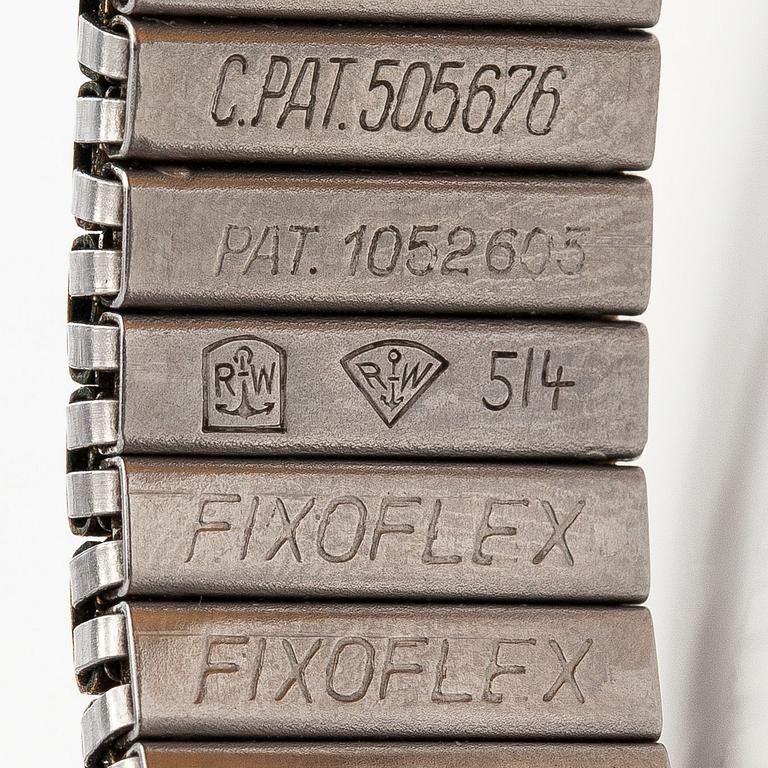 Chronographe Suisse, rannekello, 37,5 mm, 18K kultaa, manuaalinen, pleksilasi.