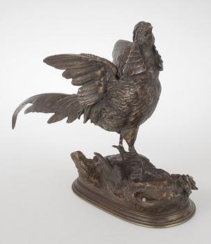 PAUL-ÉDOUARD DELABRIÈRRE, efter, Patinerad metall, 1900-tal.