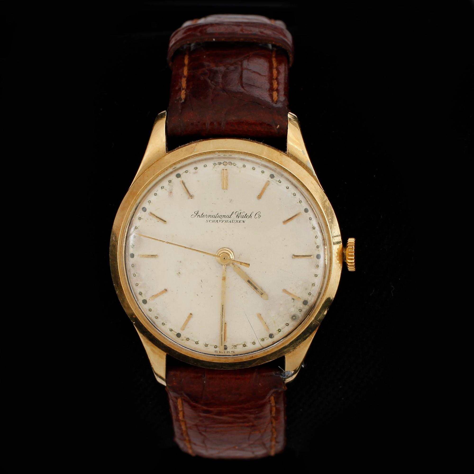 ARMBANDSUR, International Watch Company IWC, 18k guld, omkring 1900-talets mitt.