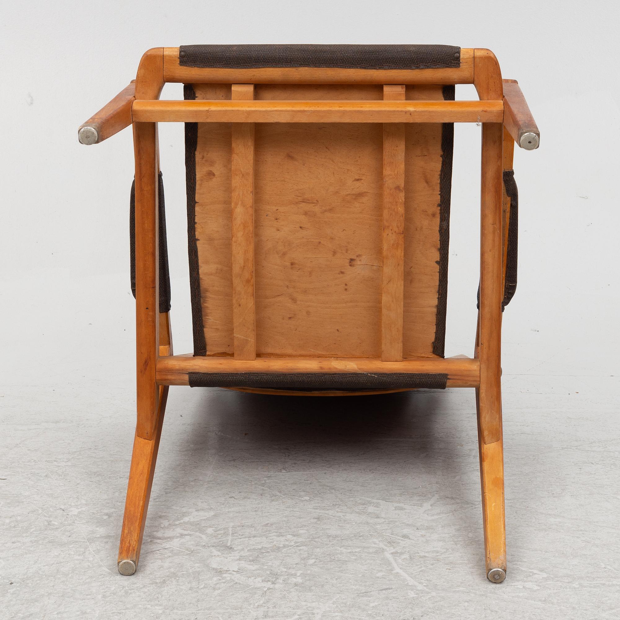 Axel Larsson, fåtölj,  modell 244, Svenska Möbelfabrikerna Bodafors, 1940-50-tal.