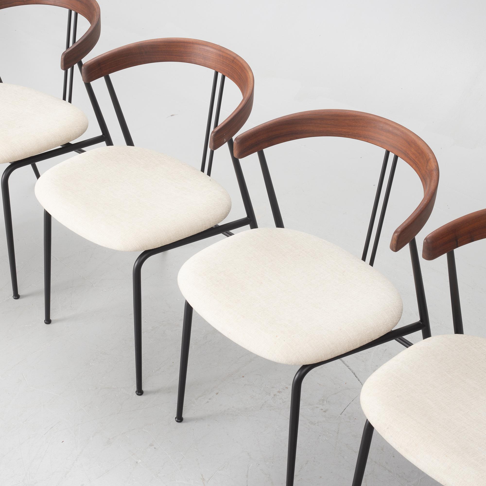 GamFratesi, four 'Violin' chairs, Gubi, contemporary.