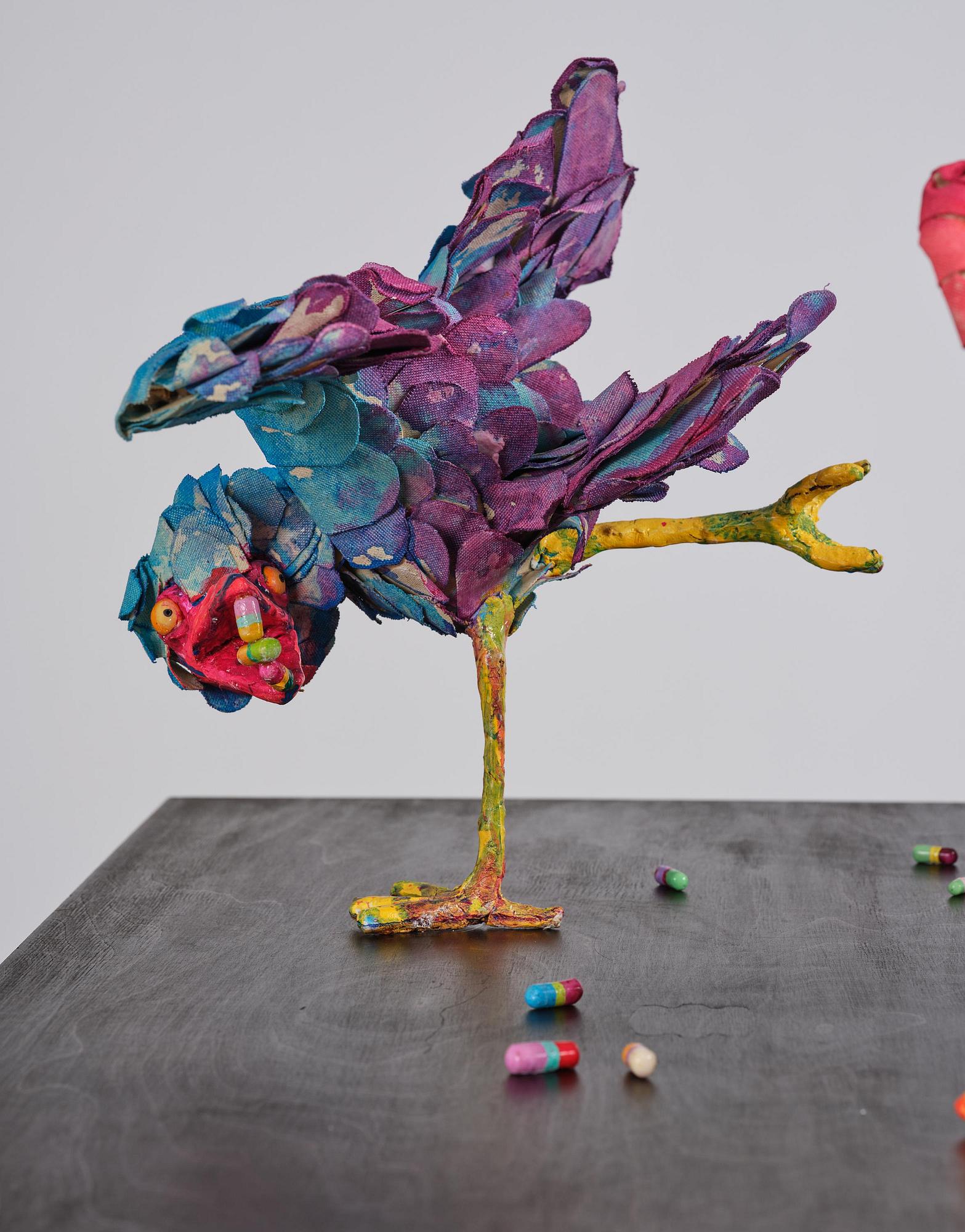 Nathalie Djurberg & Hans Berg, "A Thief Caught in the Act (Flock of Birds)".
