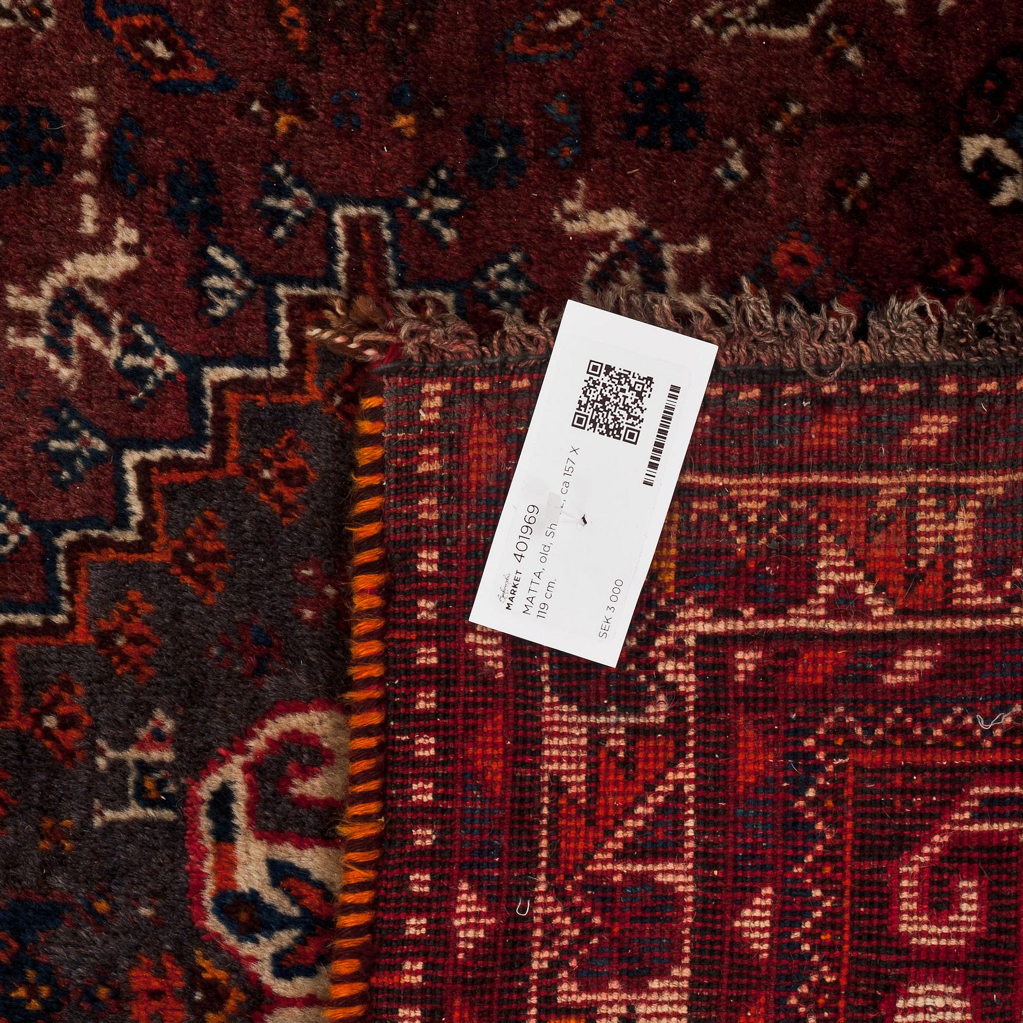 MATTA, old, Shiraz, ca 157 X 119 cm.