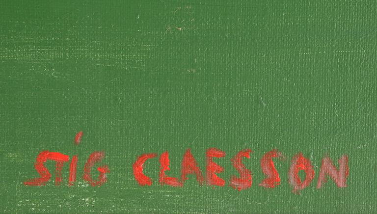 STIG CLAESSON (SLAS), olja på duk, signerad.