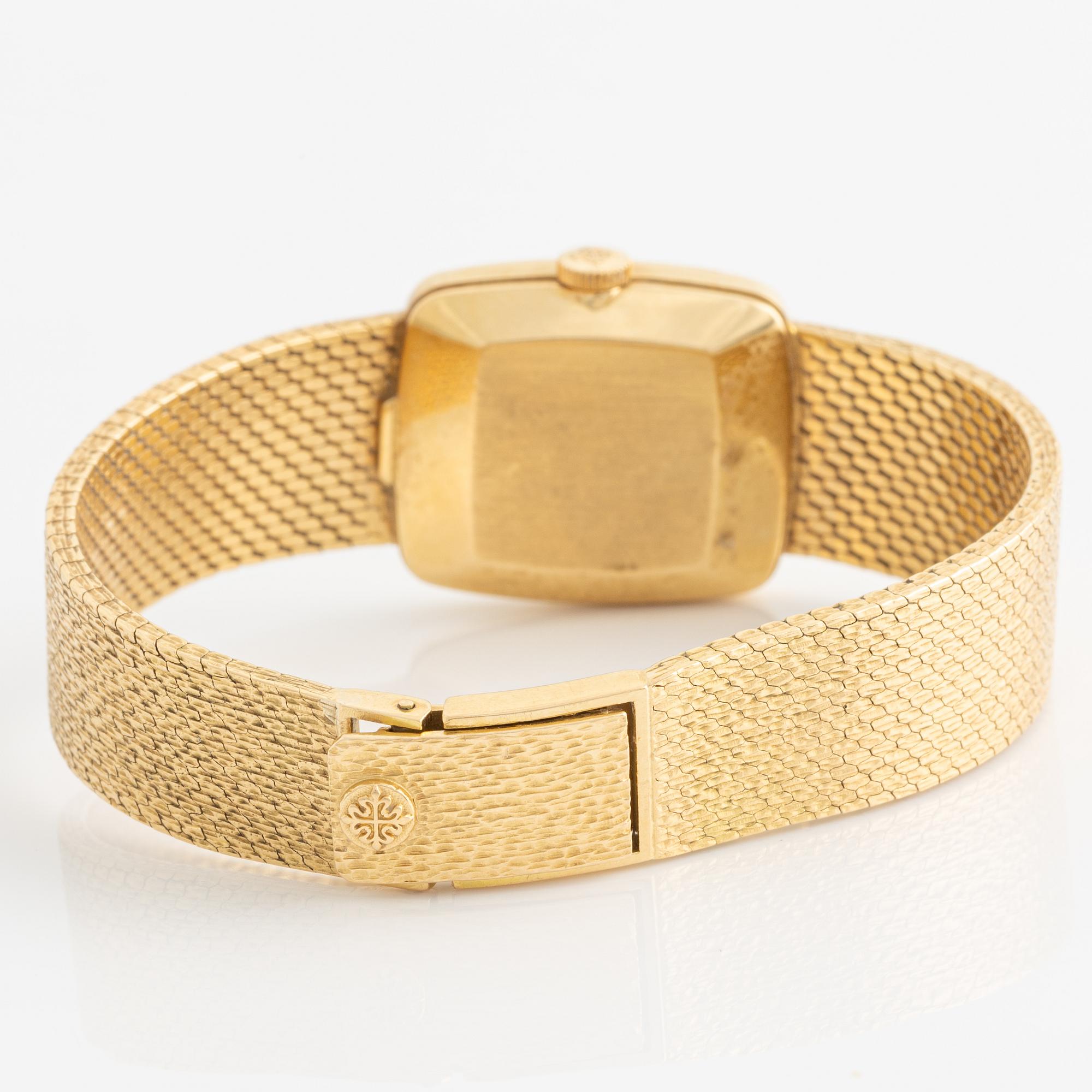 Patek Philippe, armbandsur, 20 x 23 mm.