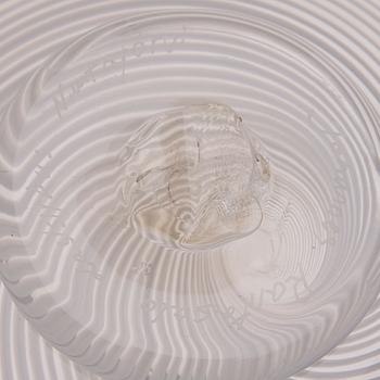 SKÅL, glas, signerad Johannes Rantasalo, Lasisirkus, Nuutajärvi.