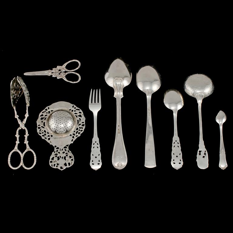 PARTI SILVER, 43 st, 1900-tal. Vikt 1000 g.