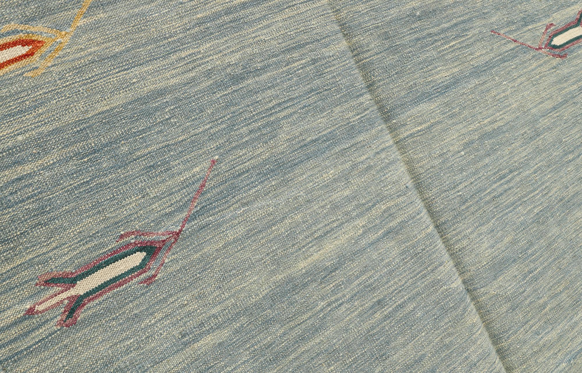 A Kelim carpet, c. 238 x 174 cm.