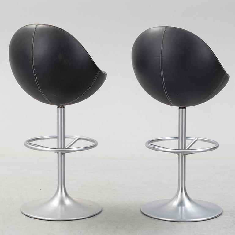 Six "Venus" barstools by Johansson Design, circa 2000.