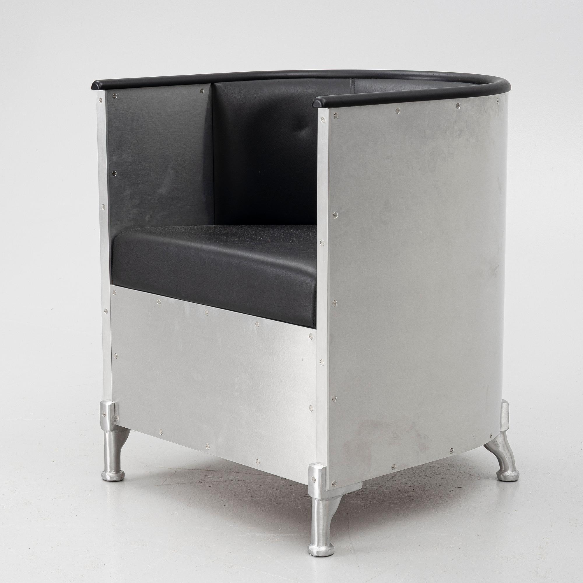 Mats Theselius, armchair, 'Aluminium', Källemo, after 1990.
