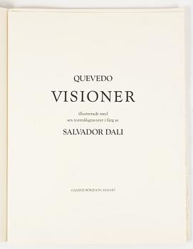 Salvador Dalí, "Quevedos visioner", portfölj med 6 torrnålsgravyrer.