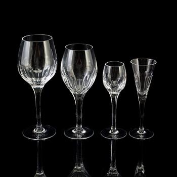 SIGVARD BERNADOTTE, GLASSERVIS, 47 delar, "Marianne Millenium/Christineholm", 2000.