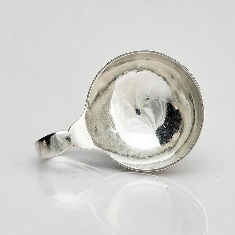 Georg Jensen, salt cellars with spoons, silver, 6 pcs, design no. 110, Copenhagen.