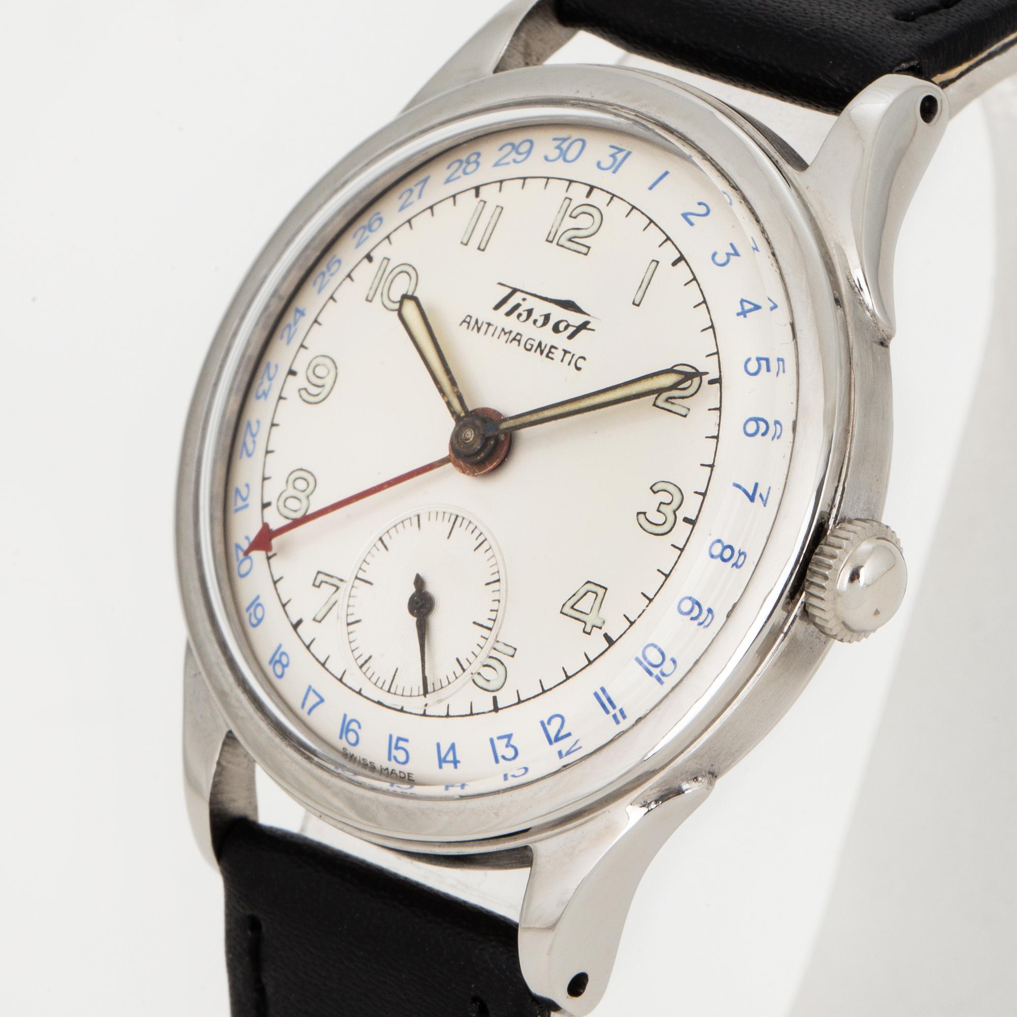 TISSOT, Antimagnetique, armbandsur, 35 mm.