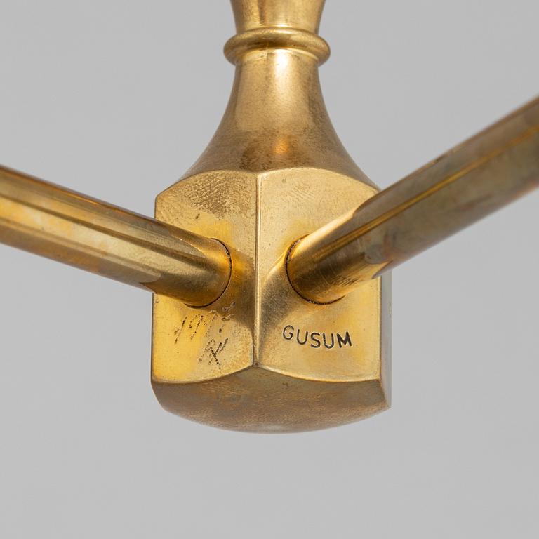 Lars Bergsten, a set of five brass candlesticks from Gusum.