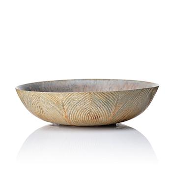 133. Axel Salto, a stoneware "fluted style" stoneware bowl, Denmark 1933.