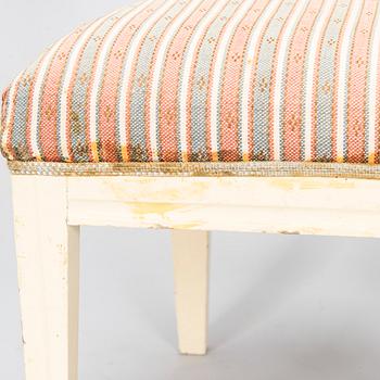 A set of six Swedish Gustavian chairs, circa 1800.