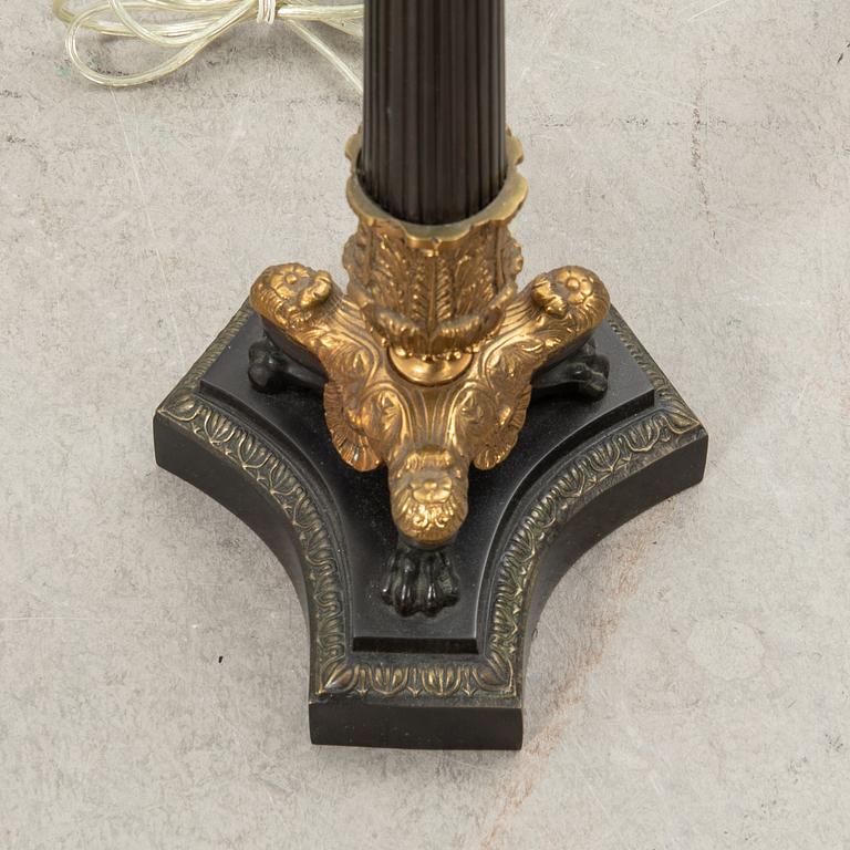 Table lamp in the Empire style, modern production.