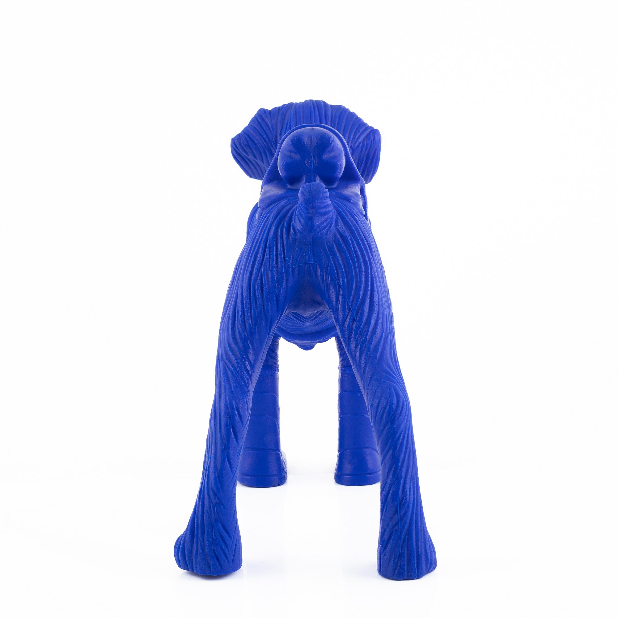 William Sweetlove, "Cloned Schnauzer with Water Bottle" (Blue).