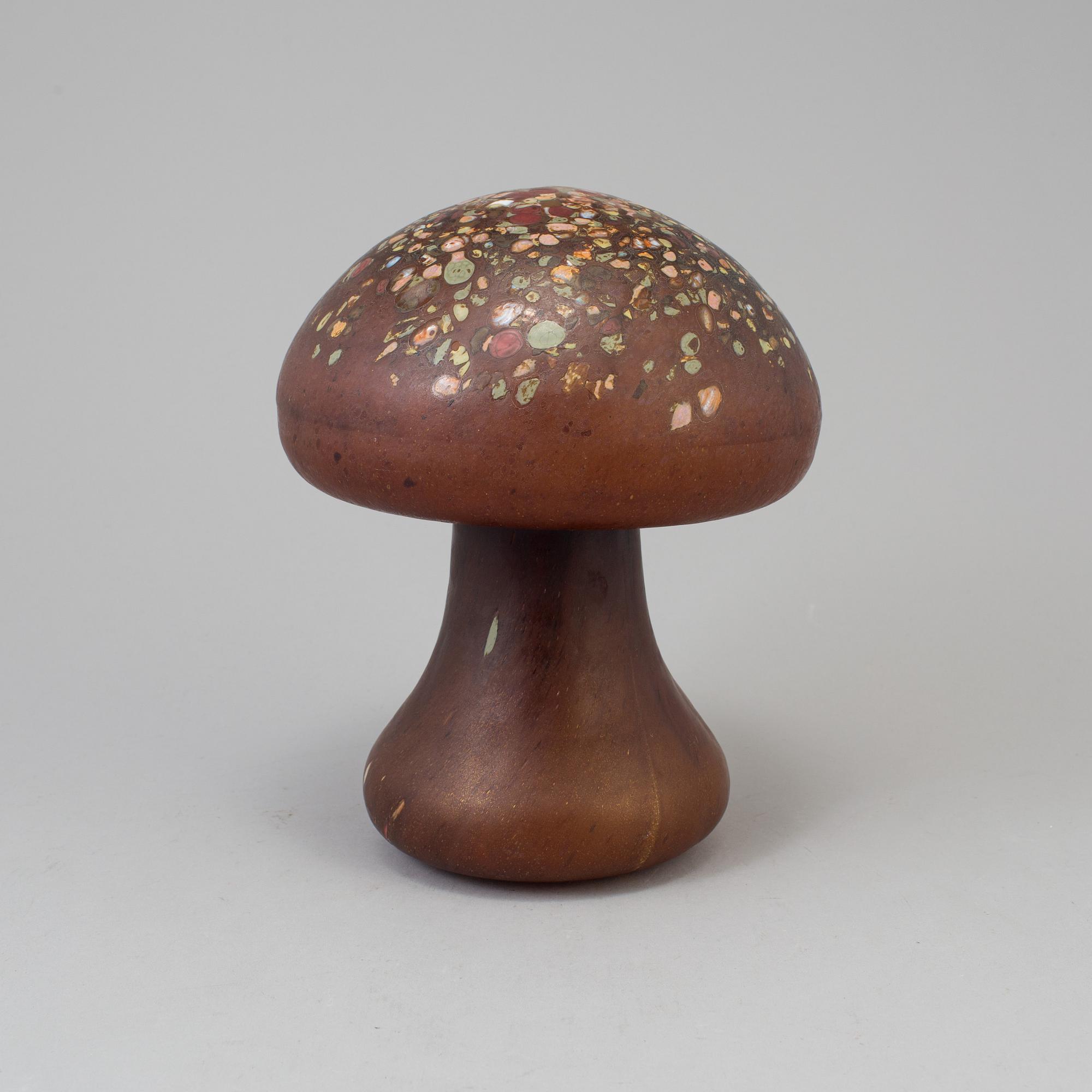 MONICA BACKSTRÖM, "Svamp", skulptur, glas, Kosta, 1980-tal.