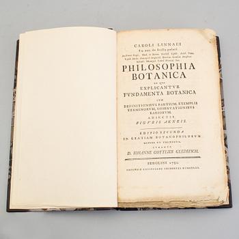 CARL LINNAEUS, "Philosophia Botanica in qua explicantur..." Berlin, 1780.