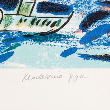 MADELEINE PYK, Lithograph in colours, signed 43/250.