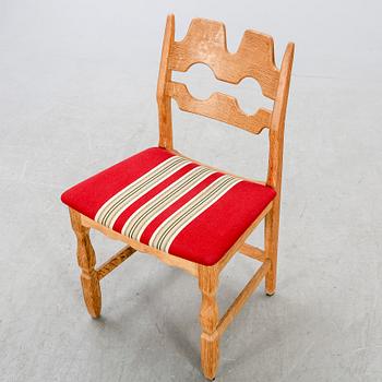 Henning Kjaernulf, Chairs, 6 pcs, Denmark, 1960s, Nyrup furniture factory.