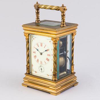 CARRIAGE CLOCK, late 19th century.