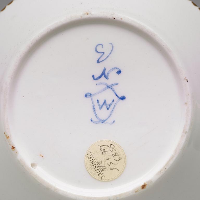 A 'Sèvres' cup and saucer, 18th Century.