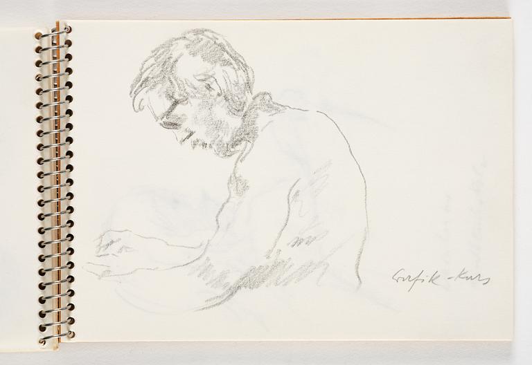 Lotte Laserstein, 4 skissböcker med blyertsteckningar.