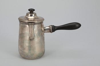 MJÖLKKANNA, silver, möjligen Paris 1723 Frankrike. Tot. vikt ca 318 gr.