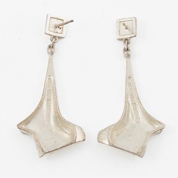 Lapponia a pair of earrings sterling silver, Finland 1997.