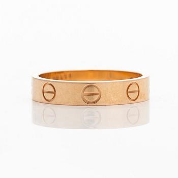 Cartier, an 18K gold 'Love' ring.