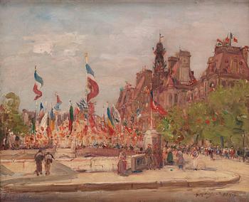 Gustave Madelain, "Paris 14 juli" (Paris, the 14th of July).