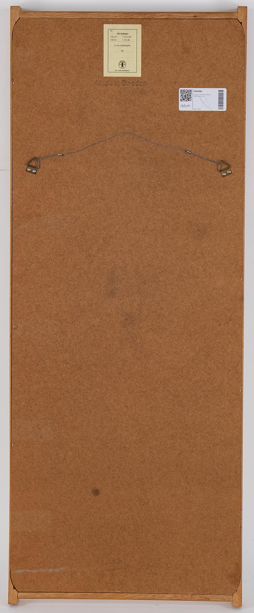 A 'Schlager' mirror from Fröseke, second half of the 20th century.