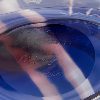 Edward Hald, skål, slipgraal, Orrefors, signerad.